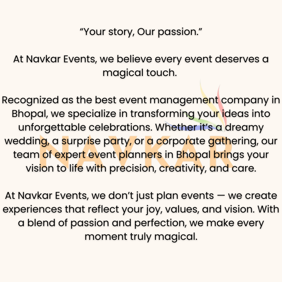 Best Event Management Company in Bhopal | Event Planners in Bhopal